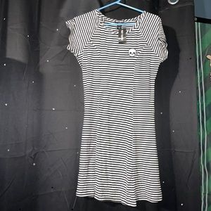 Striped skull dress
